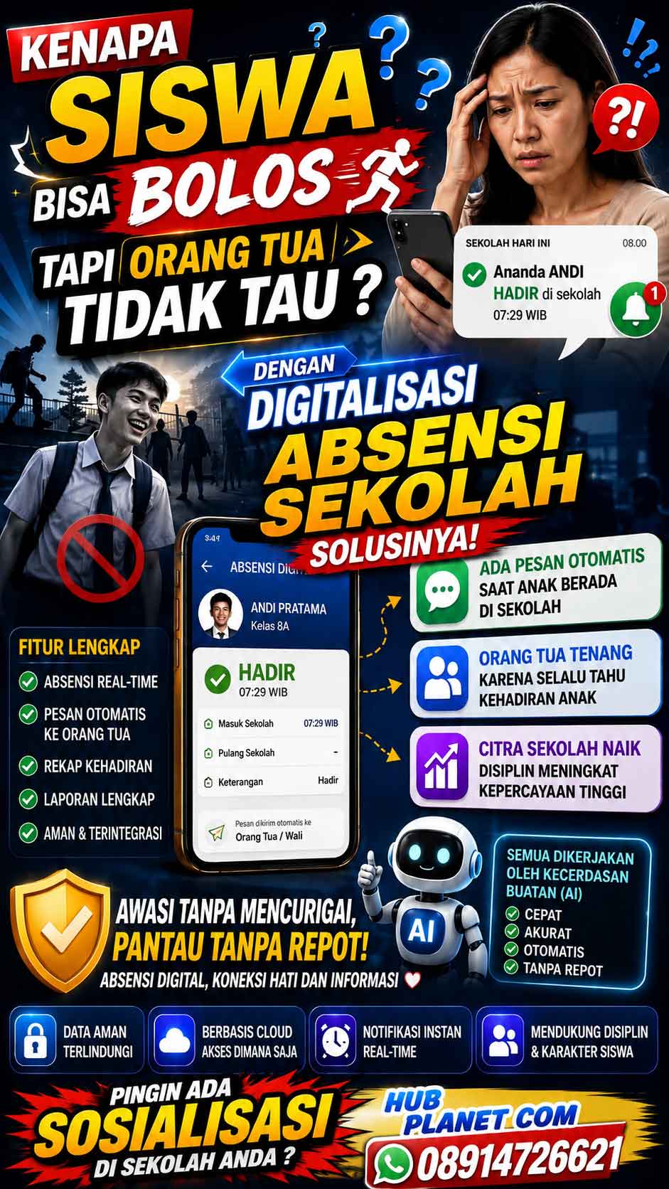 Kenapa Siswa Bisa Bolos Orang Tua Tidak Tau